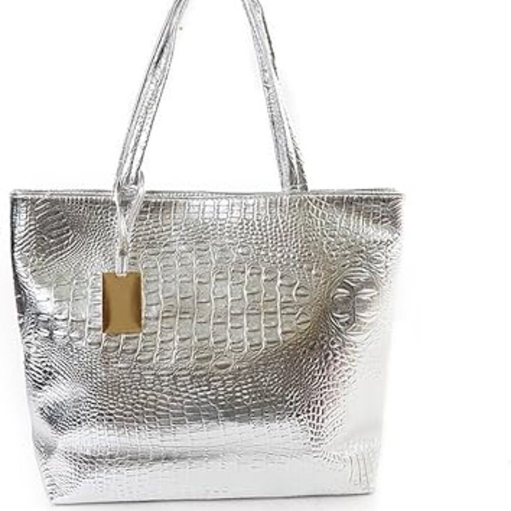 Womens Large Tote Shoulder Handbag Purse Travel Satchel Stylish Fuax Leather Cro